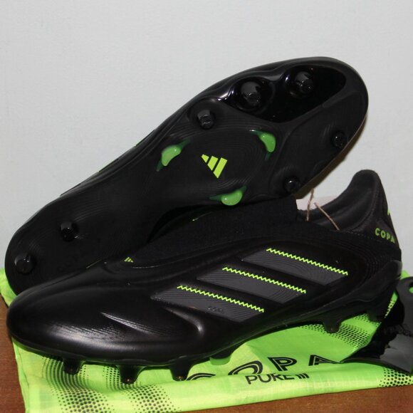 Adidas Copa Pure 3 Elite Laceless FG Soccer Cleats Mens 12 Black Lemon